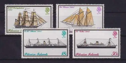 Pitcairn Islands 1975 Schiffe Mi.-Nr. 147-150 postfrisch **