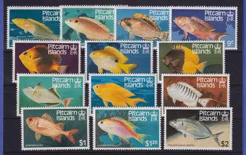 Pitcairn Islands 1984 Tropische Fische Mi.-Nr. 238-250 postfrisch **