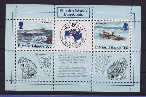 Pitcairn Islands 1984 Briefmarkenausstellung AUSIPEX 84 Mi.-Nr. Block 7 **