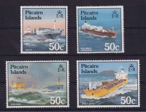 Pitcairn Islands 1985 Frachtschiffe Mi.-Nr. 266-269 postfrisch **