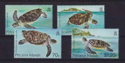 Pitcairn Islands 1986 Meeresschildkröten Mi.-Nr. 274-277 postfrisch **