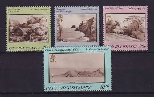 Pitcairn Islands 1987 Landschaften Ansichten der Insel Mi.-Nr. 301-304 **