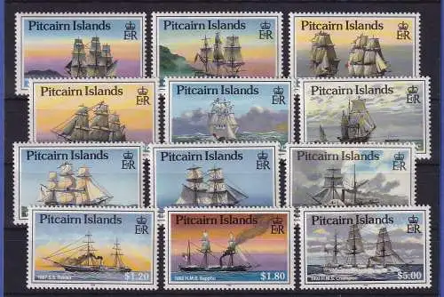 Pitcairn Islands 1988 Segelschiffe Mi.-Nr. 308-319 postfrisch **