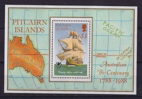 Pitcairn Islands 1988 200-Jahr-Feier Australiens Mi.-Nr. Block 9 postfrisch **