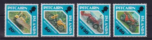 Pitcairn Islands 1991 Transport-Fahrzeuge Mi.-Nr. 383-386 postfrisch **