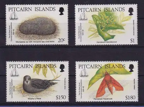 Pitcairn Islands 1992 Sir Peter Scott Memorial Expedition Mi.-Nr. 400-403 **