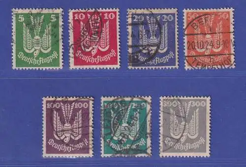 Dt. Reich 1924 Flugpostmarken Holztaube Mi.-Nr. 344-350 gestempelt