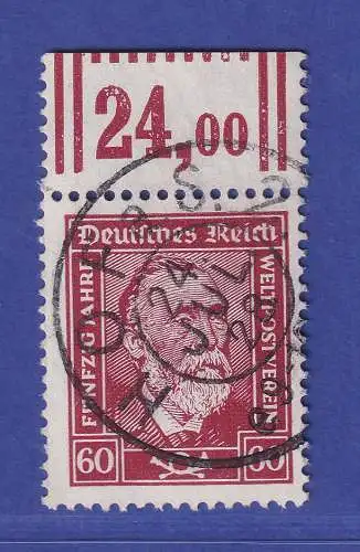 Dt. Reich 1924 Weltpostverein Heinrich v. Stephan Mi.-Nr. 362y WOR gestempelt