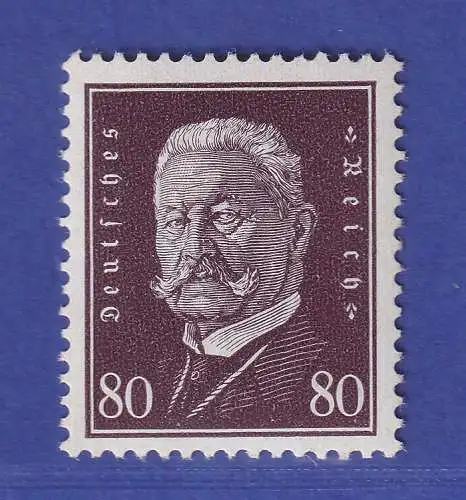 Dt. Reich 1928 Reichspräsident Hindenburg 80 Pf Mi.-Nr. 422 postfrisch **