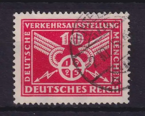 Dt. Reich 1925 Verkehrsausstellung München 10 Pf Mi.-Nr. 371Y gestempelt