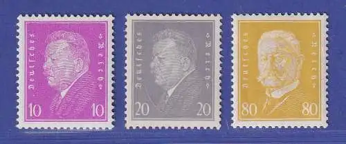 Dt. Reich 1930 Reichspräsidenten Mi.-Nr. 435-437 postfrisch **