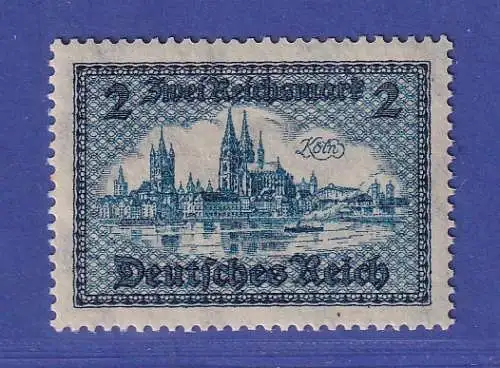 Dt. Reich 1930 Bauwerke Wertaufdruck 2 Reichsmark Mi.-Nr. 440 postfrisch **