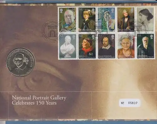 Großbritannien Coin-FDC 2006, National Portrait Gallery London Mi.-Nr. 2420-29