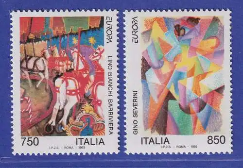 Italien 1993 Zeitgenössische Kunst Mi-Nr. 2279-80 **