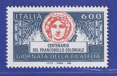 Italien 1993 Tag der Briefmarke 100 Jahre Kolonialmarken Mi-Nr. 2301 **