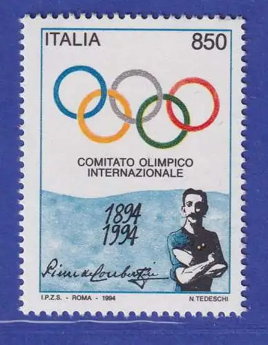 Italien 1994 Internationales Olympisches Komitee, P. de Voubertin Mi-Nr. 2342 **