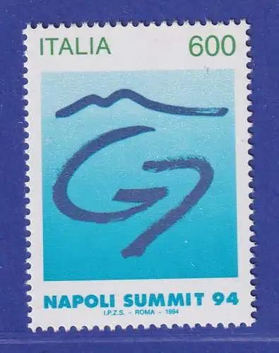 Italien 1994 Gipfelkonferenz führender Industrienationen, Neapel Mi-Nr. 2343 **