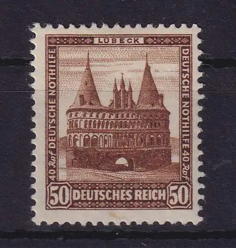 Dt. Reich 1931 Nothilfe Bauwerke Holstentor Mi.-Nr. 462 ungebraucht *