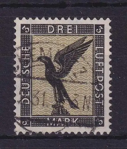Dt. Reich 1926 Flugpostmarke Adler 3 Mark  Mi.-Nr. 384 O CHEMNITZ