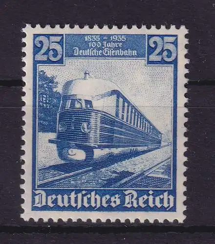Dt. Reich 1935 Eisenbahn Fliegender Holländer 25 Pf Mi.-Nr. 582 postfrisch **