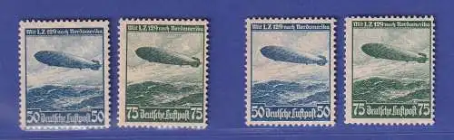 Dt. Reich 1936 Luftschiff Hindenburg Mi.-Nr. 606-607 X und Y (*)