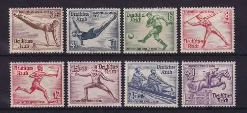 Dt. Reich 1936 Olympische Sommerspiele Mi.-Nr. 609-616 postfrisch **