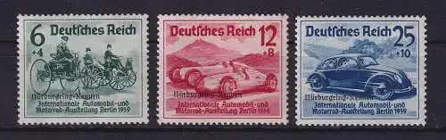 Dt. Reich 1939 Nürburgring-Rennen Mi.-Nr. 695-697 postfrisch **
