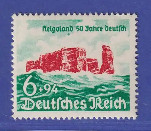 Dt. Reich 1940 Helgoland PLF Mond über Insel Mi.-Nr. 750 II postfrisch **