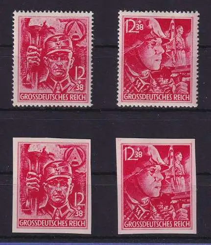 Dt. Reich 1945 Sturmabteilung SA Mi.-Nr. 909-910 und 909-910U postfrisch **