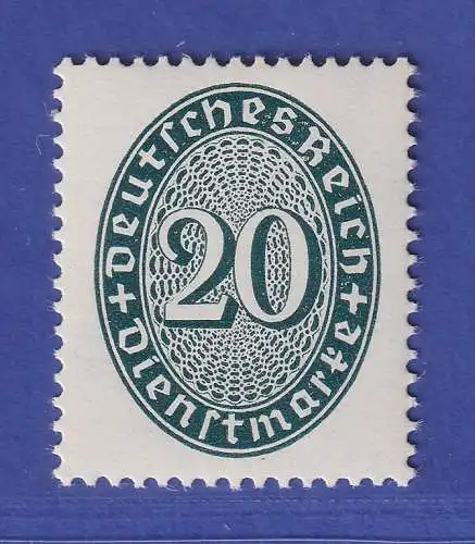Dt. Reich 1927/33 Dienstmarke 20 Pf  Mi.-Nr. 119 Y **  gpr. Dr. Wittmann