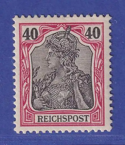 Dt. Reich 1900 Germania REICHSPOST 40 Pf Mi.-Nr. 60 postfrisch ** gpr. Bühler
