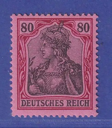 Dt. Reich 1902 Germania DEUTSCHES REICH 80 Pf Mi.-Nr. 77 ungebr. * gpr. JÄSCHKE 