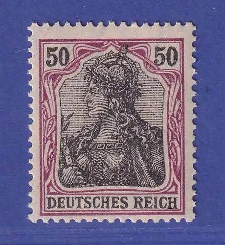 Dt. Reich 1915 Germania Kriegsdruck 50 Pf Mi.-Nr. 91 IIy ** gpr. OECHSNER BPP