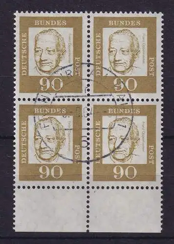 Bund 1964 Prof. Oppenheimer Mi.-Nr. 360 Unterrand-Viererblock O Gummi postfrisch