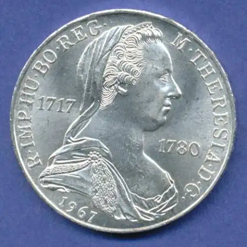 Österreich 25-Schilling Silber-Gedenkmünze 1967, Maria Theresia