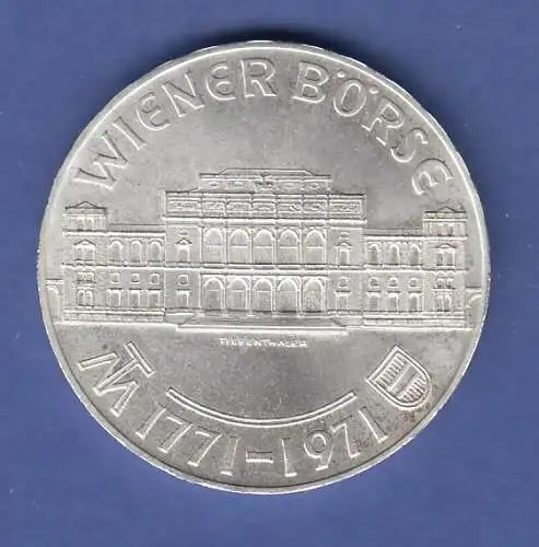 Österreich 25-Schilling Silber-Gedenkmünze 1971, Wiener Börse