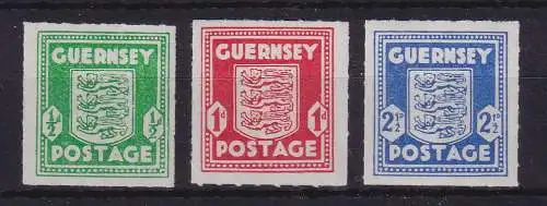 Dt. Besetzung 2.Weltkrieg Guernsey Wappen Mi.-Nr. 1-3 Satz kpl. postfrisch **