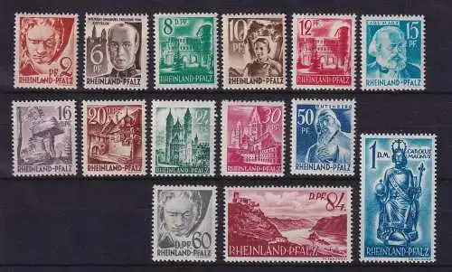 Französische Zone Rheinland-Pfalz 1948 Mi.-Nr. 16-29 postfrisch **