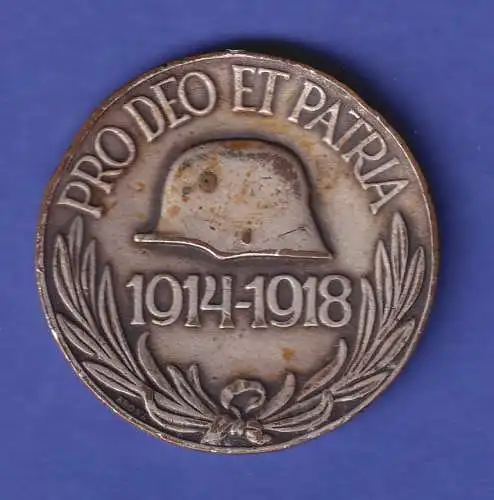 Ungarn Kriegserinnerungsmedaille PRO DEO ET PATRIA 1929 ohne Henkel