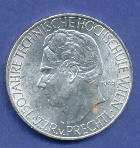 Österreich 25-Schilling Silber-Gedenkmünze 1965, von Prechtl, Hochschule Wien