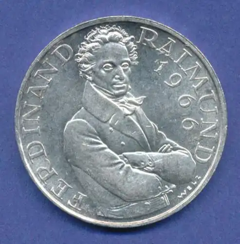 Österreich 25-Schilling Silber-Gedenkmünze 1966, Ferdinand Raimund