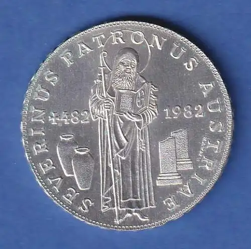 Österreich 500-Schilling Silber-Gedenkmünze 1982 Severinus Patronus