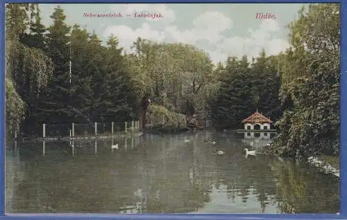 Alte AK Bosna i Hercegovina Ilidza , Sehwanenteich - Labudnjak 