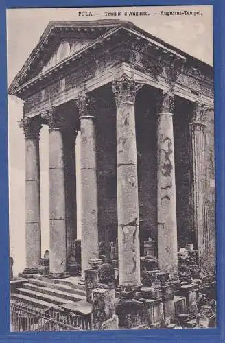 1910/11 AK Hrvatska / Kroatien Pola. -Augustus - Tempel