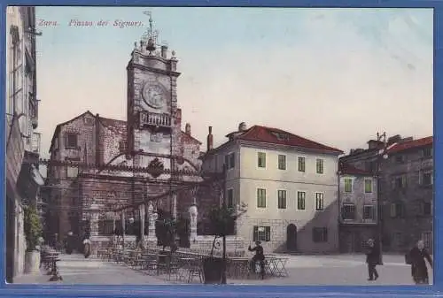 Alte AK Hrvatska / Kroatien Zara - Zadar  Piazza dei Signori/ Platz der Herren