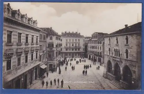 Alte AK Hrvatska / Kroatien Spalato - Split Marodni platz