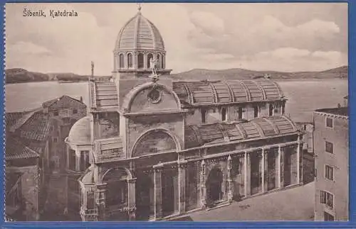 Alte AK Hrvatska / Kroatien Sebenico - Sibenik Kathedrale