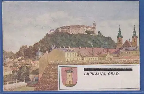 Alte AK Slovenija / Slowenien Ljubljana Grad - Laibach Stadt.