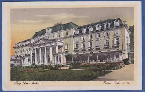 1910 AK Slovenija / Slowenien Rogaska Slatina -Zdraviliski dom/ Spa Haus