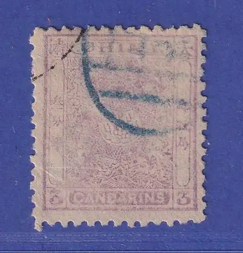 China 1888 kleiner Drache 3 Candarin Mi.-Nr. 5C gestempelt